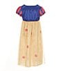 AME Disney Princess Little Girls Short Sleeve Crewneck Snow White Fantasy Nightgown, Color:Assorted - Image 2