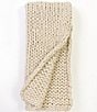 Color:Cream - Image 1 - Gage Cable Knit Cream Throw Blanket