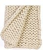 Color:Cream - Image 2 - Gage Cable Knit Cream Throw Blanket
