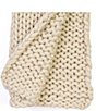 Amity Home Gage Cable Knit Throw Blanket, Color:Cream - Image 2