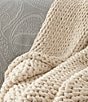 Color:Cream - Image 3 - Gage Cable Knit Cream Throw Blanket