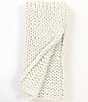 Amity Home Gage Cable Knit Throw Blanket, Color:Ivory - Image 1