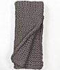 Amity Home Gage Cable Knit Throw Blanket, Color:Grey - Image 1