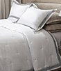 Amity Home Orfeo Linen Comforter Mini Set, Color:White/Grey - Image 2