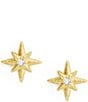 Anabel Aram 18K Gold Plated Brass Celeste Stud Crystal Earrings - Image 1