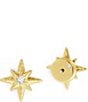 Anabel Aram 18K Gold Plated Brass Celeste Stud Crystal Earrings - Image 2