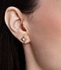 Anabel Aram 18K Gold Plated Brass Celeste Stud Crystal Earrings - Image 3