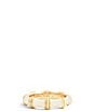 Anabel Aram Bamboo Enameled Band Ring - Image 1