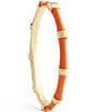 Anabel Aram Gold Bamboo Enameled Hinge Bangle Bracelet - Image 3