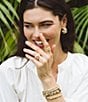 Anabel Aram Bamboo Hinged Bangle Bracelet - Image 6