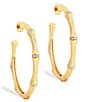 Anabel Aram Bamboo Large Hoop Earrings - Image 1