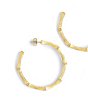 Anabel Aram Bamboo Large Hoop Earrings - Image 3