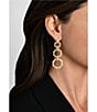 Anabel Aram Bamboo Long Chain Drop Earrings - Image 4