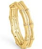 Anabel Aram Bamboo Stacked Hinge Bangle Bracelet - Image 2