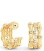 Anabel Aram Bamboo Stacked Hoop Earrings - Image 2