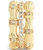 Anabel Aram Bamboo Stacked Hoop Earrings - Image 3