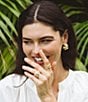 Anabel Aram Bamboo Stacked Hoop Earrings - Image 6