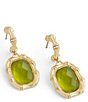 Anabel Aram Bamboo Stone Drop Earrings - Image 2