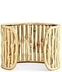 Anabel Aram Bamboo Wide Cuff Bracelet - Image 3