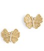 Anabel Aram Butterfly Stud Gold Earrings - Image 1