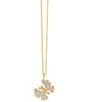 Anabel Aram Butterfly Rhinestone Pave Small Pendant Necklace - Image 1