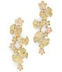 Anabel Aram Butterfly with Flowers Dangle Drop Earrings - Image 1