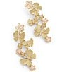 Anabel Aram Butterfly with Flowers Dangle Drop Earrings - Image 2