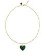 Anabel Aram Heart With Stone Short Pendant Necklace - Image 1