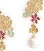 Anabel Aram Wildflowers Pearl Drop Earrings - Image 3