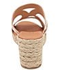 Color:Platino - Image 3 - Addison Patent Wedge Sandals