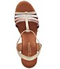 Color:Metallic Multi - Image 6 - Alivia Metallic Strappy Espadrille Platform Wedges