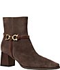 Andre Assous Arya Suede Bit Harness Booties - Image 1