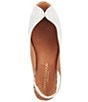 Color:White/Silver - Image 6 - Audrey Floral Linen Esapdrille Wedge Peep Toe Sandals