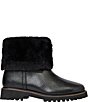 Andre Assous Ayla Leather Faux Shearling Cuff Lug Booties - Image 2