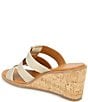 Color:Platino - Image 4 - Bentley Featherweight Stretch Cork Wedge Sandals