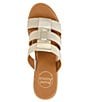 Color:Platino - Image 6 - Bentley Featherweight Stretch Cork Wedge Sandals