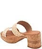Color:Beige - Image 4 - Cairo Braided Raffia Platform Slide Sandals