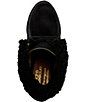 Andre Assous Charlotte Suede Faux Shearling Cuff Platform Wedge Booties - Image 6