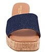 Color:Denim - Image 5 - Cypress Denim Cork Platform Slide Sandals