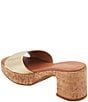Color:Gold - Image 4 - Cypress Leather Cork Platform Slide Sandals