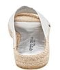 Color:Silver - Image 3 - Estelle Leather Espadrille Slide Sandals