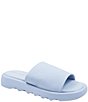 Color:Blue - Image 1 - Jessa Leather Slide Sandals
