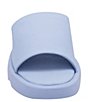 Color:Blue - Image 5 - Jessa Leather Slide Sandals
