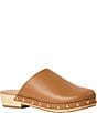Andre Assous Jocelyn Leather Faux Shearling Lined Clogs - Image 1