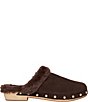 Andre Assous Jocelyn Suede Faux Shearling Lined Clogs - Image 2