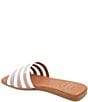 Color:White - Image 4 - Kaila Leather and Mesh Slide Sandals