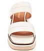 Color:Creme - Image 5 - Layla Leather Featherweight Platform Slide Sandals