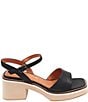 Color:Black - Image 2 - Louise Leather Featherweight Platform Ankle Strap Sandals