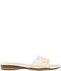 Andre Assous Nabil Caged Glitter Jelly Flat Slide Sandals - Image 2