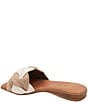 Color:White/Natural - Image 4 - Nahala Woven Slide Sandals